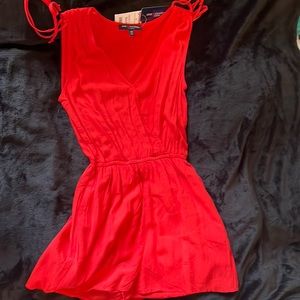 One clothing Los Angeles red romper